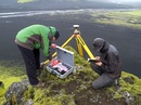 GPS measurement of a ground control point