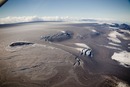 Ash layer on the upper part of Kötlujökull in August 2010