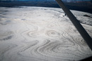 Ash bands on Sléttjökull in August 2012