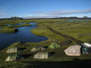 Camp ground close to Mýrdalsjökull