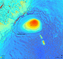 Bárðarbunga depression shown in a TanDEM-X difference image (14.09.2014 minus 16.05.2014), © DLR, IsViews