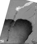 Holuhraun fracture zone shown in a TanDEM-X difference image (9.09.2014 minus 21.11.2011), © DLR, IsViews