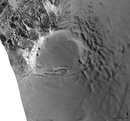 TerraSAR-X stripmap image from 27.02.2015 of Bárðarbunga volcano with ice plateau and cauldrons, © DLR